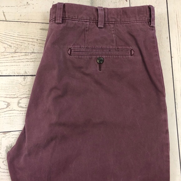 Johnston & Murphy Other - Johnston & Murphy W40 x L32 Plum Regular Fit Chino